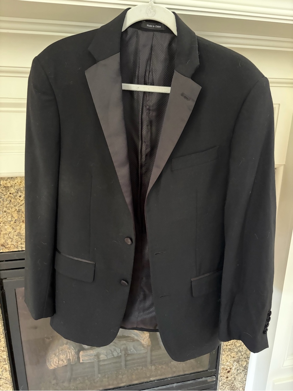 Pronto Uomo Black Satin-Lapel Tuxedo Jacket